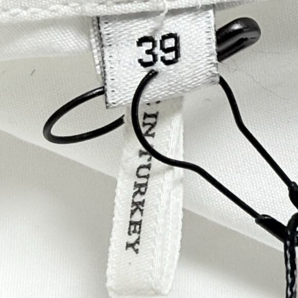 Sandro Paris NEW w Tags $195 Blouse Top Sz 39 EU/8 US Crisp White Classic Preppy - Picture 10 of 10